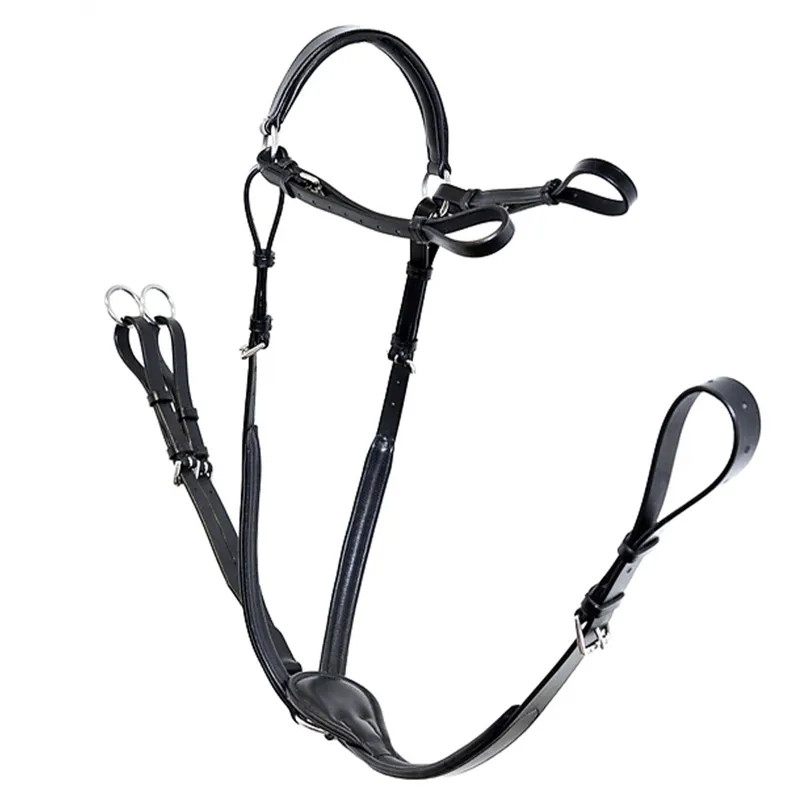 Dever Ascot Comfort Padded Running Breastplate - Black-1