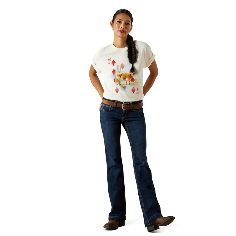 Ariat Aces Women's Tee - Papyrus-3