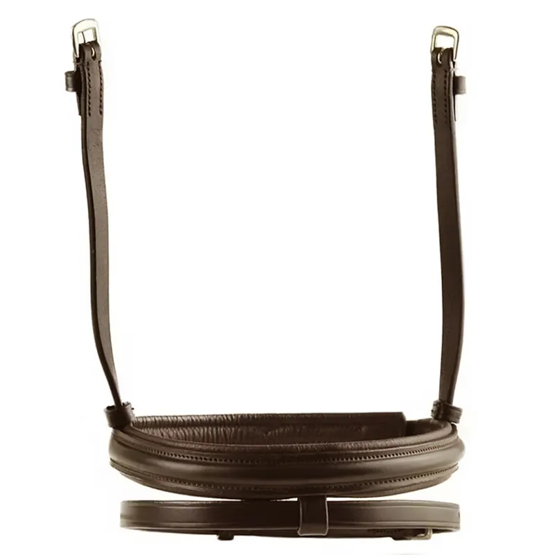 Dever Ascot Comfort Cavesson Flash Noseband - Brown