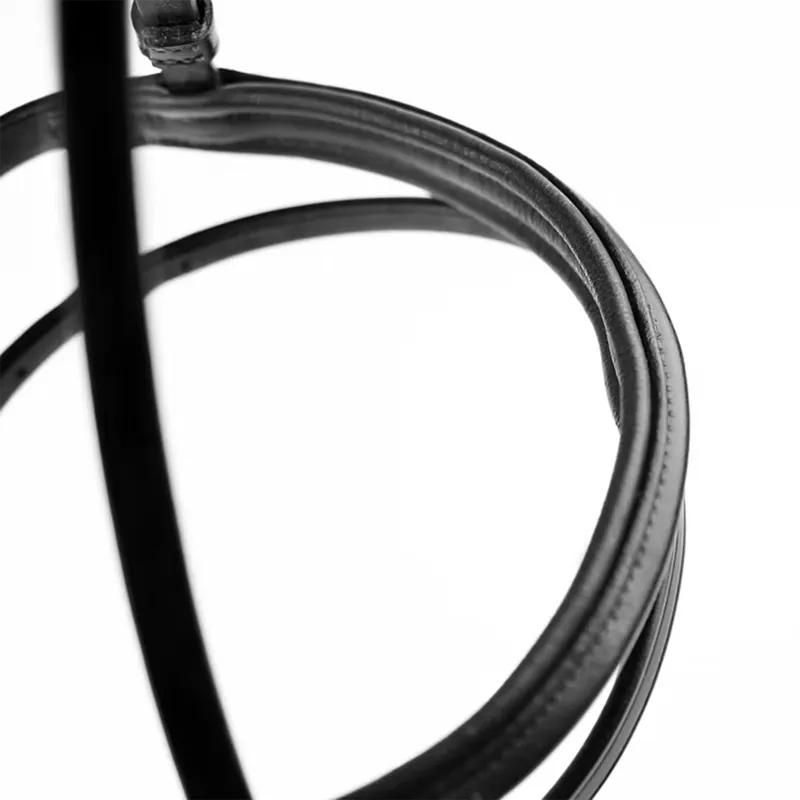 Dever Ascot Comfort Cavesson Flash Noseband - Black-4