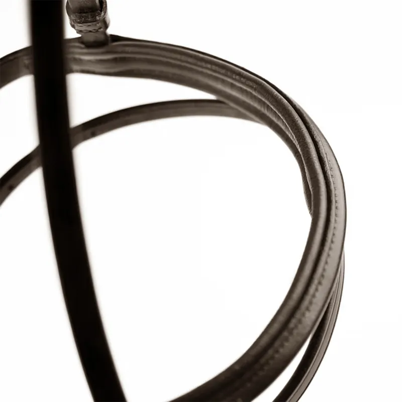 Dever Ascot Comfort Cavesson Flash Noseband - Brown-4