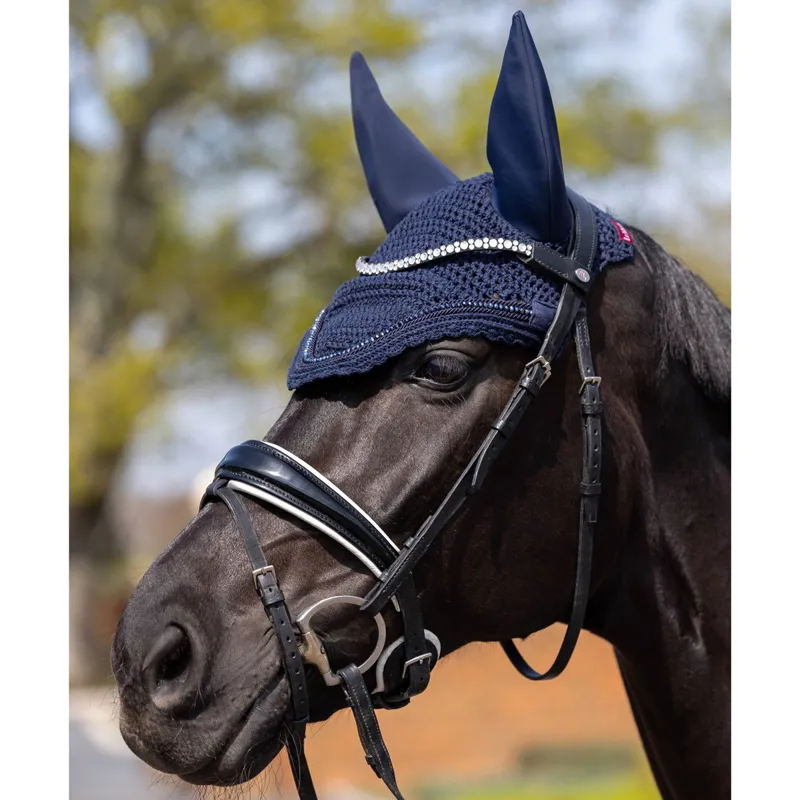 LeMieux Acoustic Diamante Ear Bonnet - Navy-2