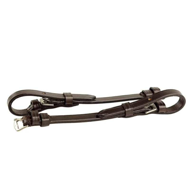 Dever Ascot Buckle Fastening Cheek Pieces - Brown