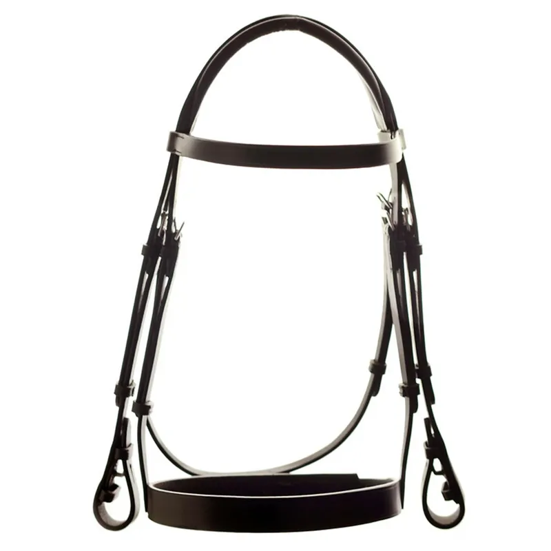 Dever Ascot Comfort Plain Bridle - Brown