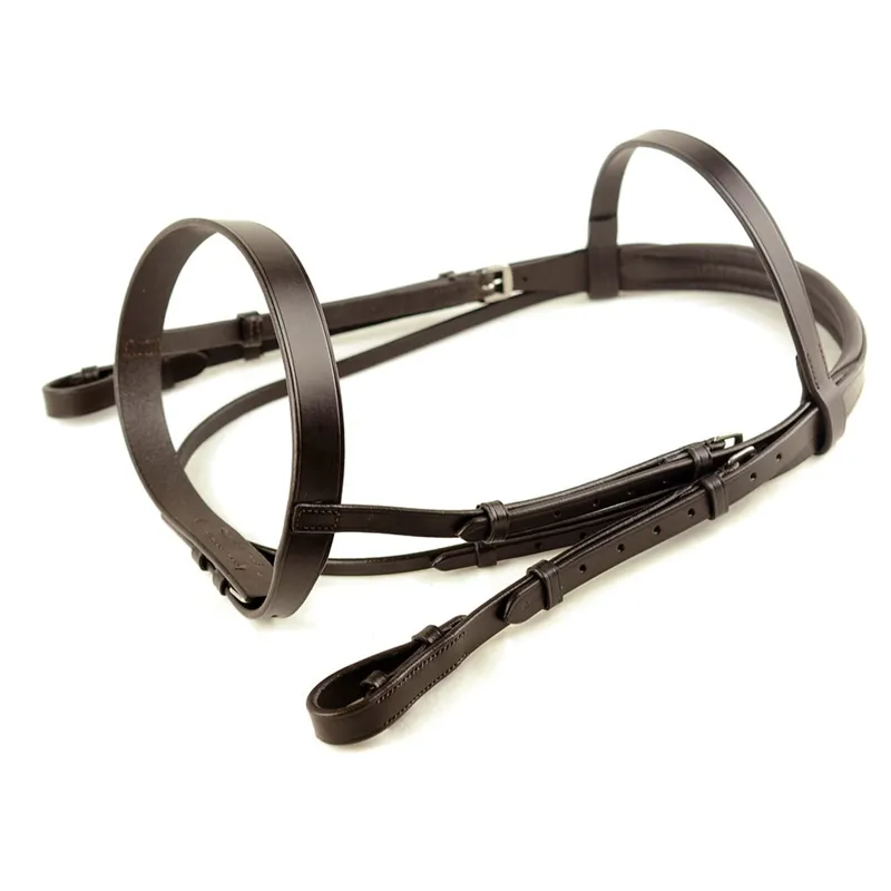 Dever Ascot Comfort Plain Bridle - Brown-1