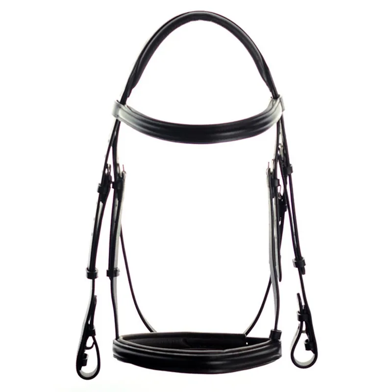 Dever Ascot Comfort Padded Show Bridle - Black