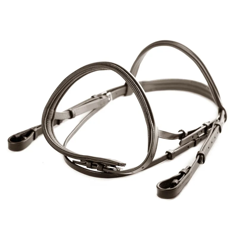 Dever Ascot Comfort Padded Show Bridle - Brown-3