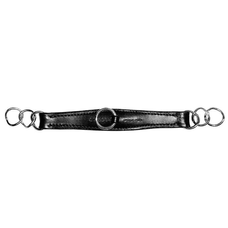 Dever Ascot Leather Curb - Black
