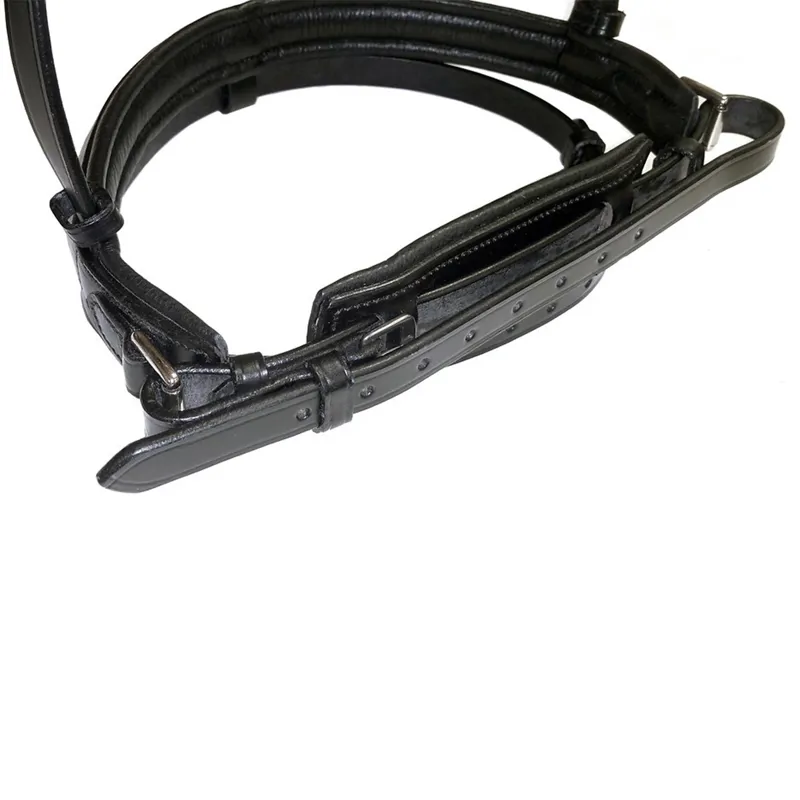 Dever Ascot Comfort Dressage Bridle - Black-2