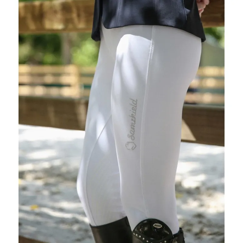 Samshield Adele Knee Grip Womens Competition Breeches - White-5