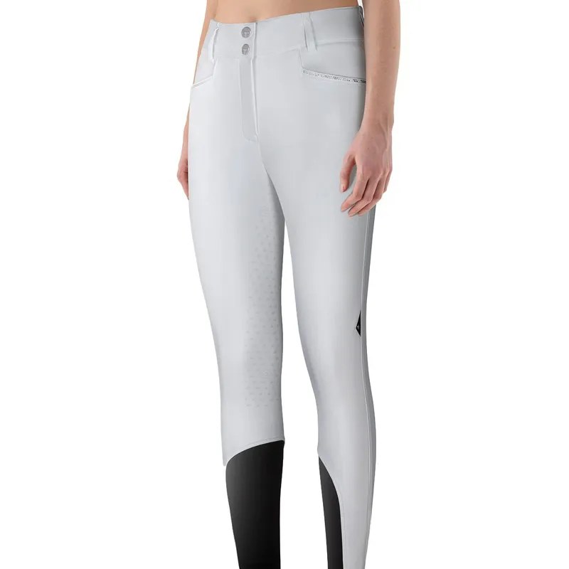 Equiline Adellek Full Grip Womens Competition Winter Breeches - White