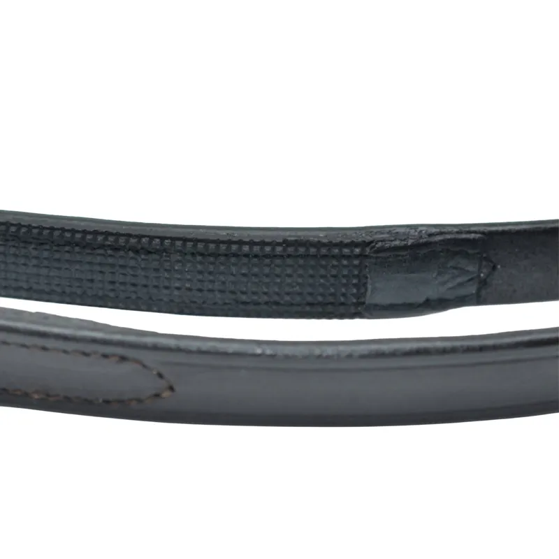 Dever Ascot Leather Dressage Reins - Black-3