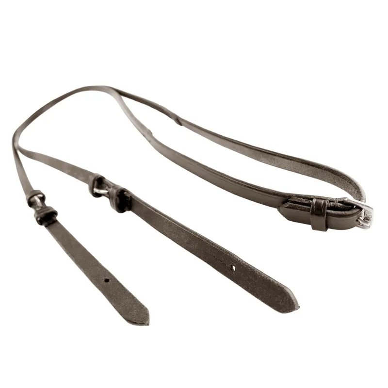 Dever Ascot Leather Dressage Reins - Brown