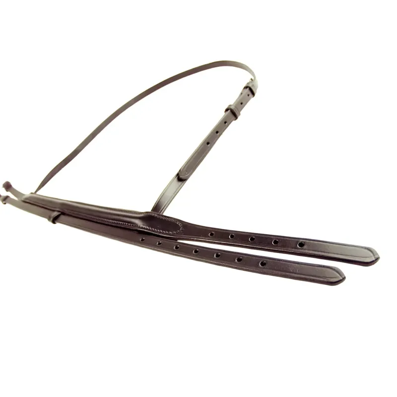 Dever Ascot Flash Noseband - Brown-2