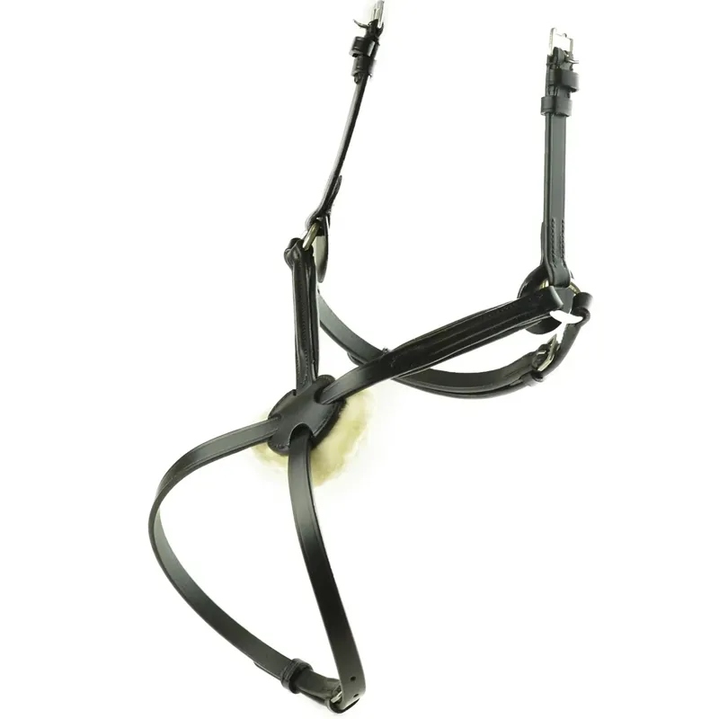 Dever Ascot Comfort Grackle Bridle Noseband - Black-1