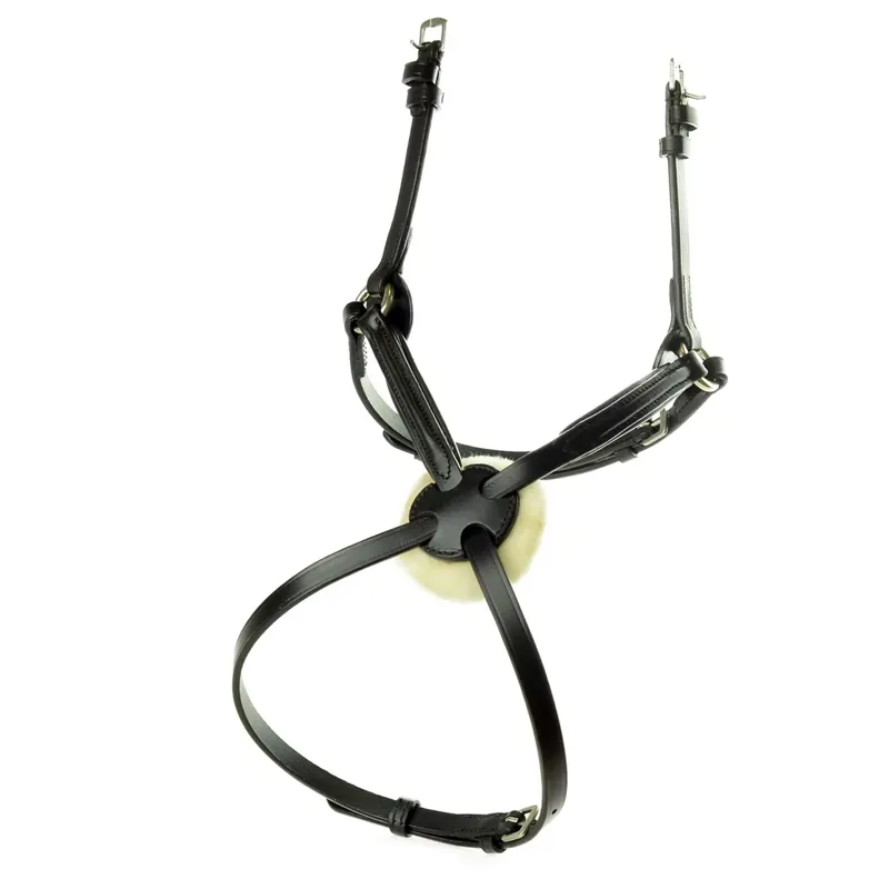 Dever Ascot Comfort Grackle Bridle Noseband - Black
