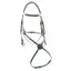 Dever Ascot High Ring Mexican Grackle Bridle - Black