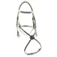 Dever Ascot High Ring Mexican Grackle Bridle - Brown