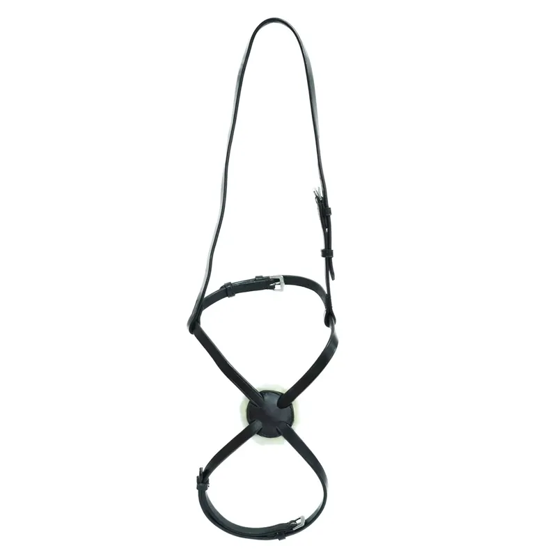 Dever Ascot Sliding Grackle Noseband - Black-1