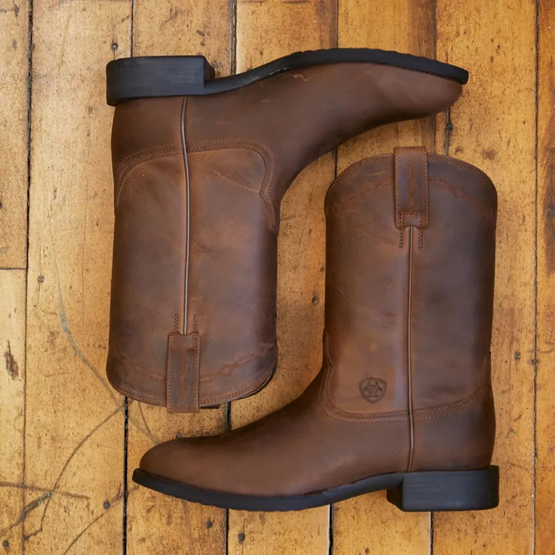 Ariat Heritage Roper Womens Western Boots - Distressed Brown-5