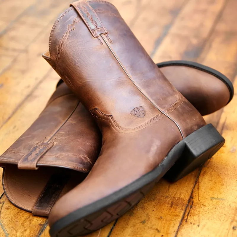 Ariat Heritage Roper Womens Western Boots - Distressed Brown-7