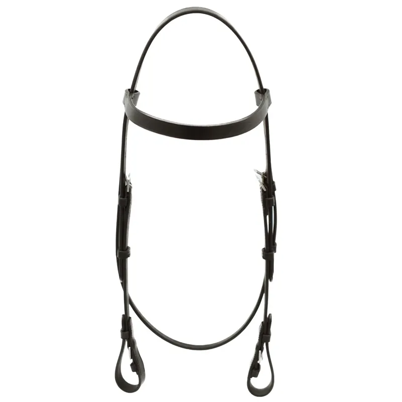 Dever Ascot Plain Race Headstall - Brown