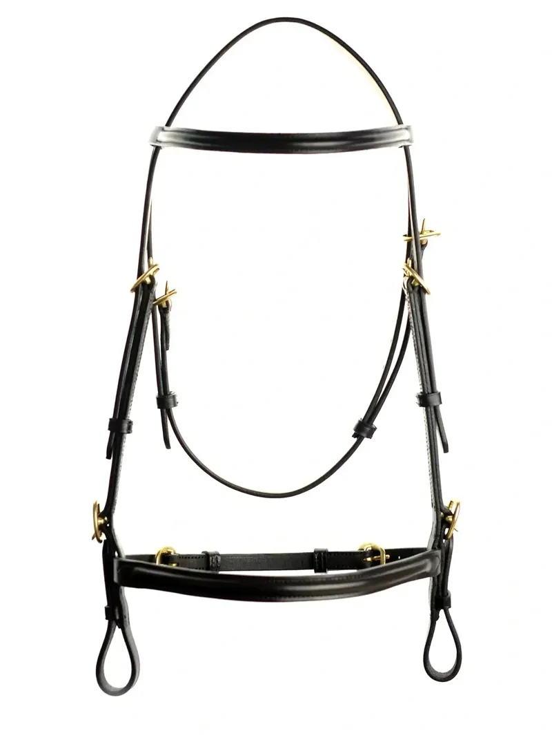 Dever Ascot In Hand Bridle - Black