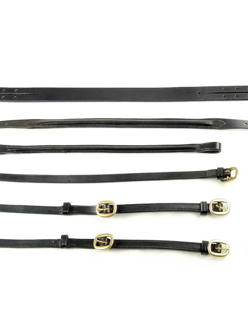 Dever Ascot In Hand Bridle - Black-2
