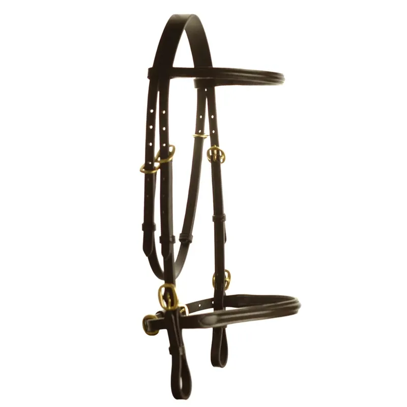 Dever Ascot In-Hand Bridle - Brown-1