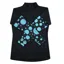 Equetech Airflow Womens Cross-Country Top - Black/Light Blue Bubbles