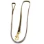 Dever Ascot Plain Leather Trigger Hook Lead - Brown