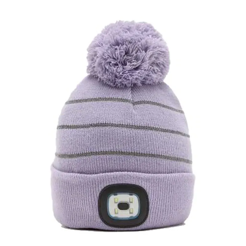 Platinum Alva Junior LED Beanie Hat - Lilac