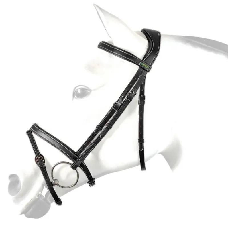 Amerigo Anatomical Flash Bridle - Black