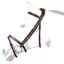 Amerigo Anatomical Flash Bridle - Brown