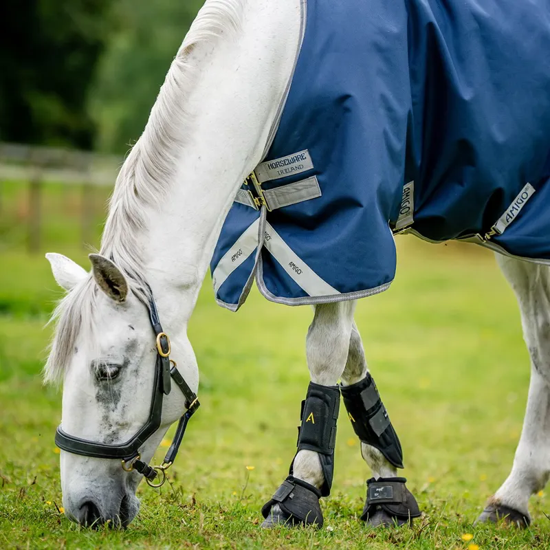 Amigo Bravo 12 Original 50g Turnout Blanket-Navy/Titanium Grey/Silver-3