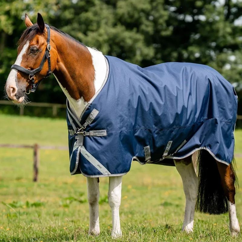 Amigo 1200D 0g Turnout Sheet - Navy/Titanium Grey/Silver