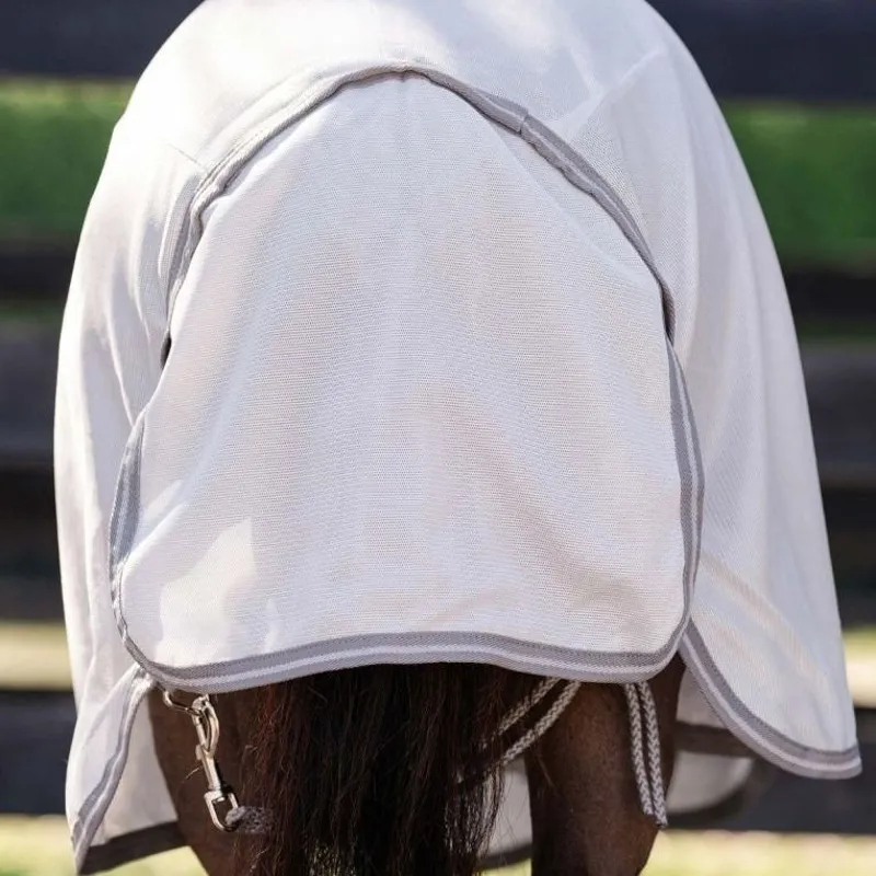 Amigo Petite Bug Sheet Plus Detach-A-Neck Fly Sheet - Silver/Titanium Grey/Silver-3