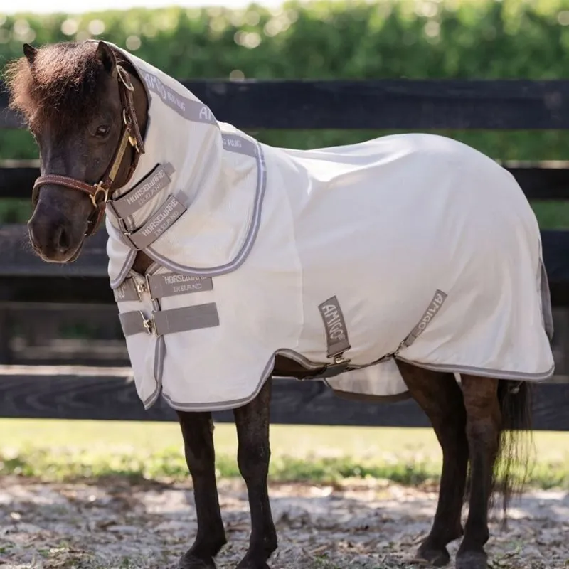 Amigo Petite Bug Sheet Plus Detach-A-Neck Fly Sheet - Silver/Titanium Grey/Silver