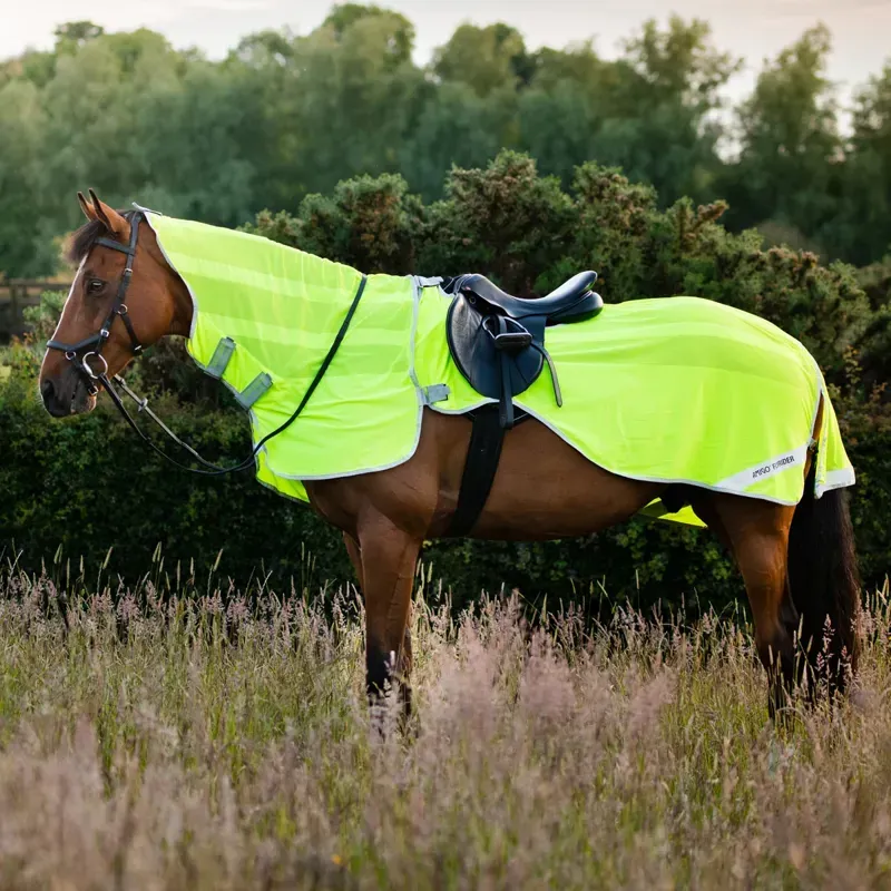 Amigo Flyrider Full Neck Fly Sheet - Fluorescent Yellow