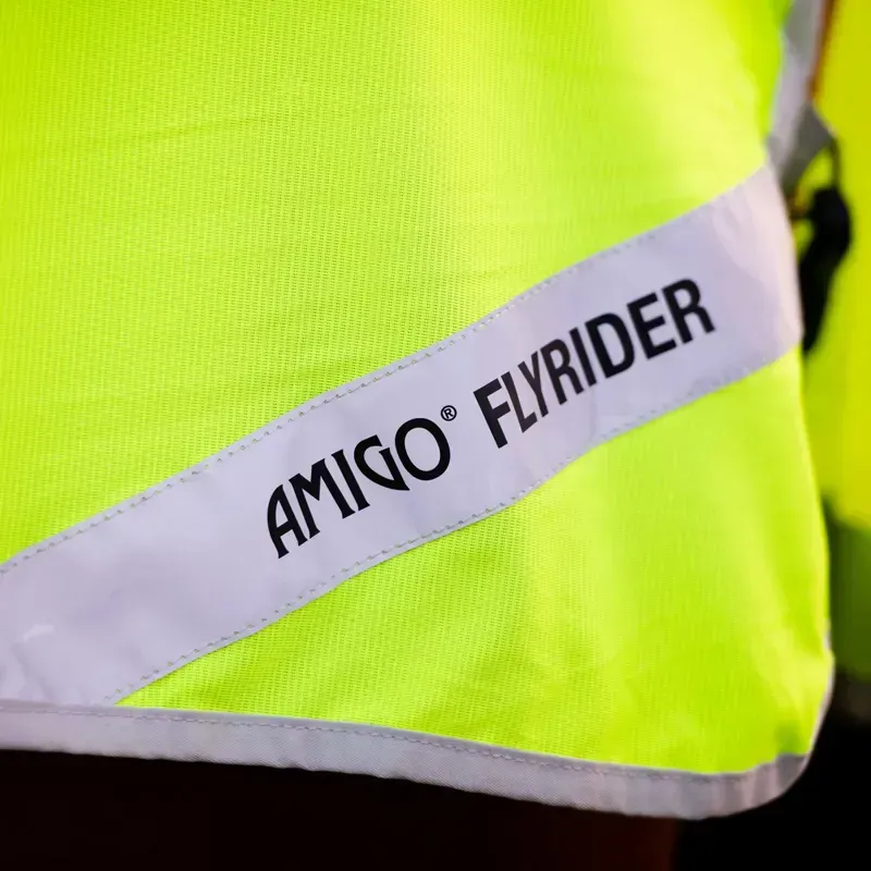 Amigo Flyrider Full Neck Fly Sheet - Fluorescent Yellow-1