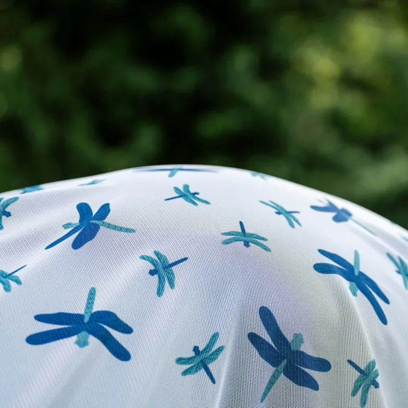 Amigo XL Bug Sheet Plus Detach-A-Neck Fly Sheet - Dragonfly Print/Silver-1