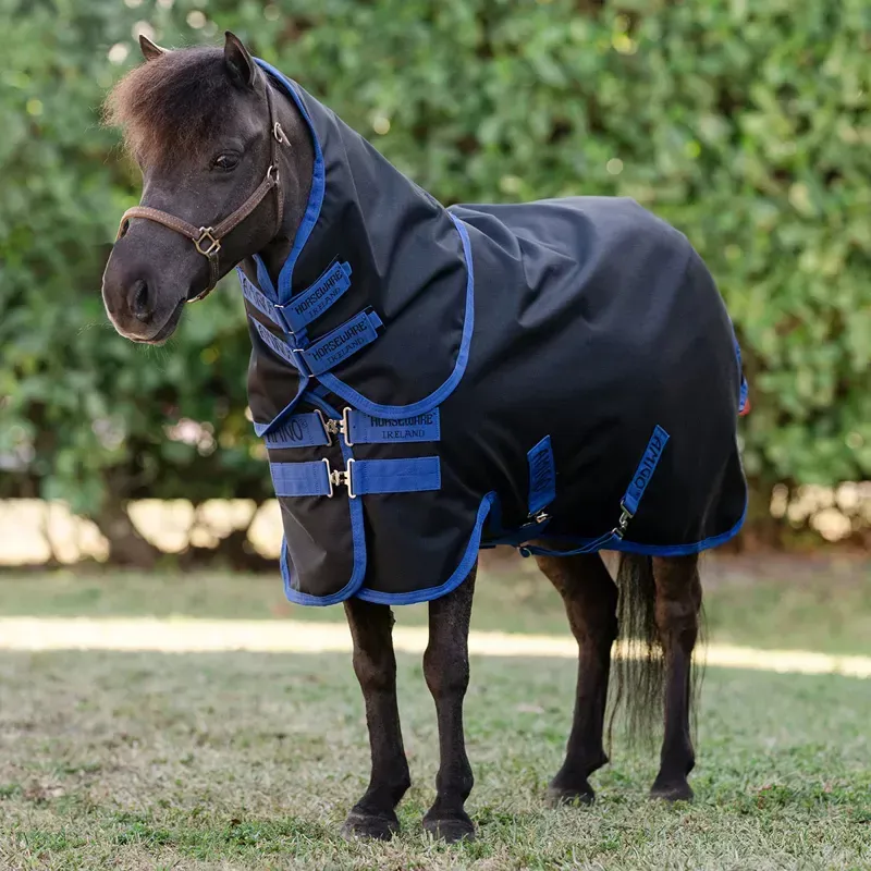 Amigo Ripstop 900D Plus Petite 200g Turnout Blanket - Black/Blue