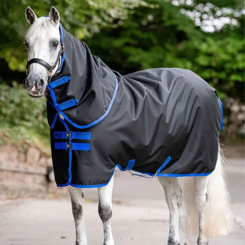 Amigo Pony Ripstop 900 Plus 50g Turnout Blanket - Black/Classic Blue