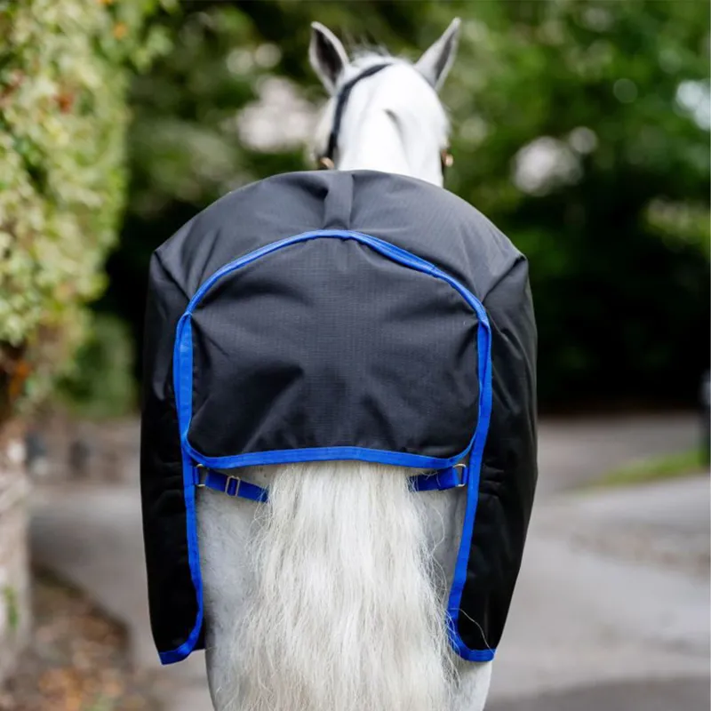 Amigo Pony Ripstop 900 Plus 50g Turnout Blanket - Black/Classic Blue-3