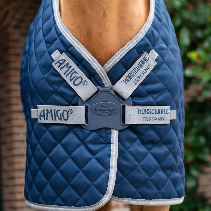 Amigo Disc Front Plus 200g Stable Blanket - Navy/Titanium Gray/Silver-1