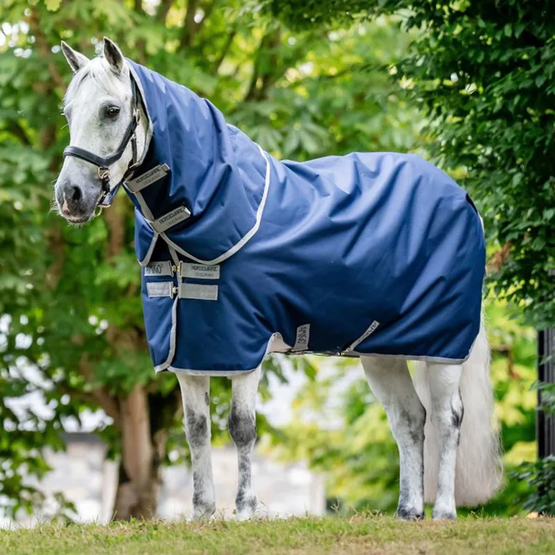 Amigo Ripstop 900D Plus 0g Turnout Blanket - Navy/Titanium Grey
