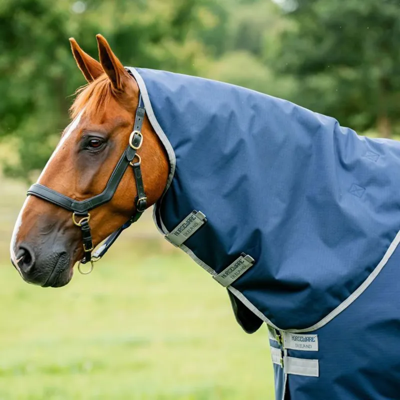 Amigo Ripstop 900D Plus 0g Turnout Blanket - Navy/Titanium Grey-5