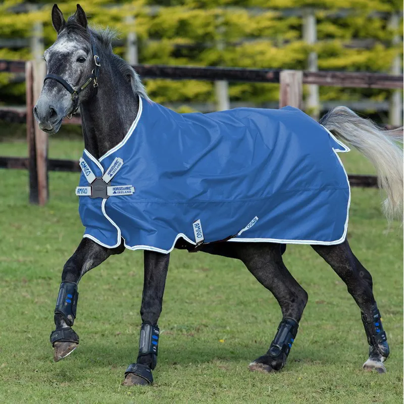 Amigo Hero 900 Lite 50g Disc Front Turnout Blanket - True Navy/Blue - 5ft6