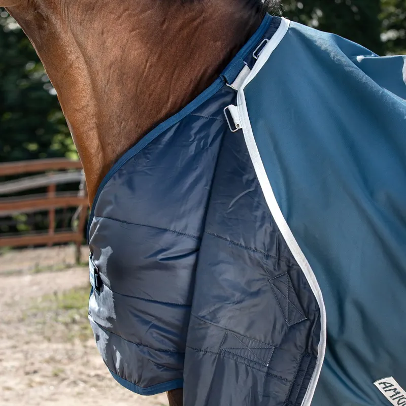 Amigo AmECO 1200D Plus 0g Turnout Blanket - Teal/Grey-2