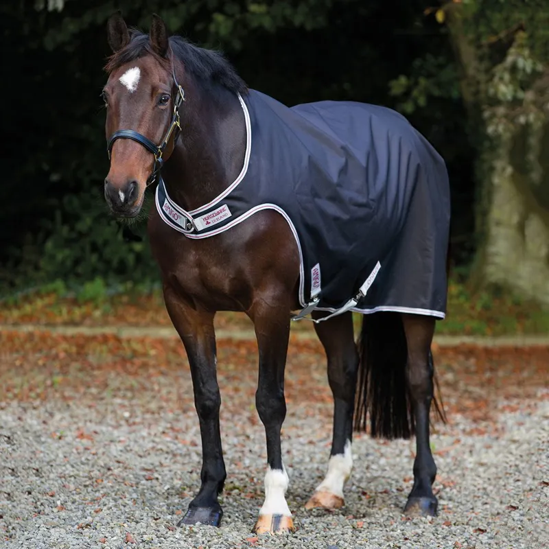 Amigo 100g Waterproof Walker Blanket - Black/Silver and Red